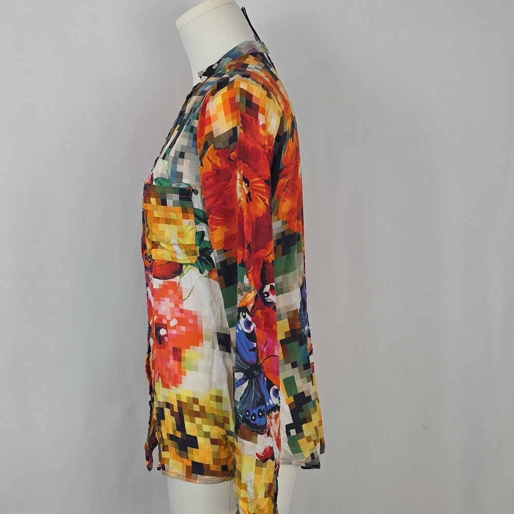 Desigual 100% Modal Colorful Printed Blouse – Women’s Size XS - Picture 5 of 12